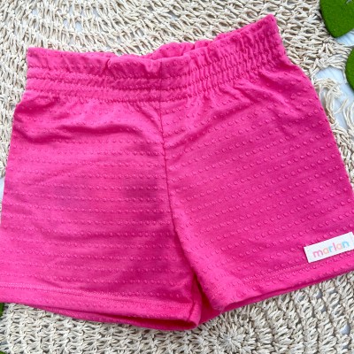Conj Blusa Fundo do Mar Sereia e Short Pink